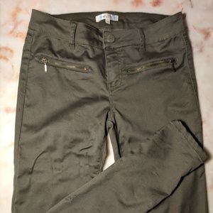 Olive moto skinny pants size 5